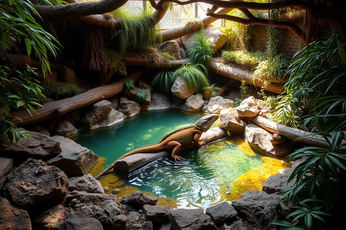 australian water dragon enclosure
